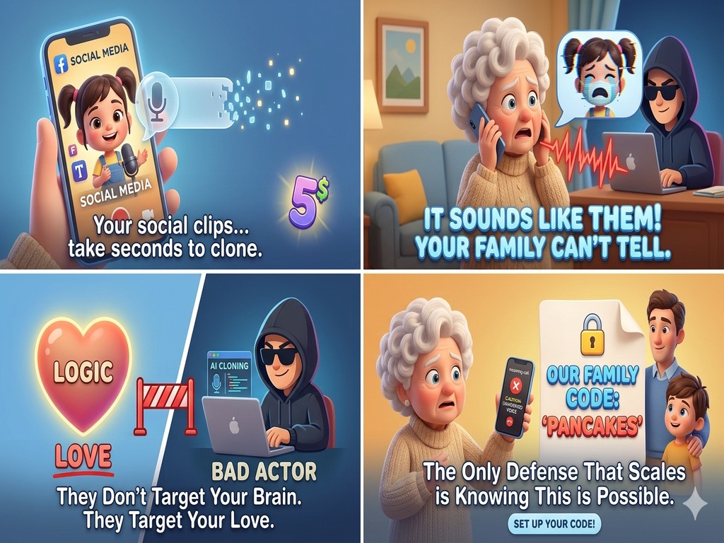 Your Voice Is Worth $5 a Month to a Criminal — And Your Family Can't Tell the Difference
