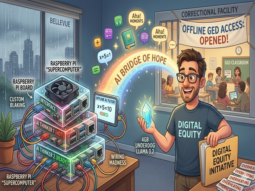 The Tiny, Blinking AI That Didn't Need the Internet