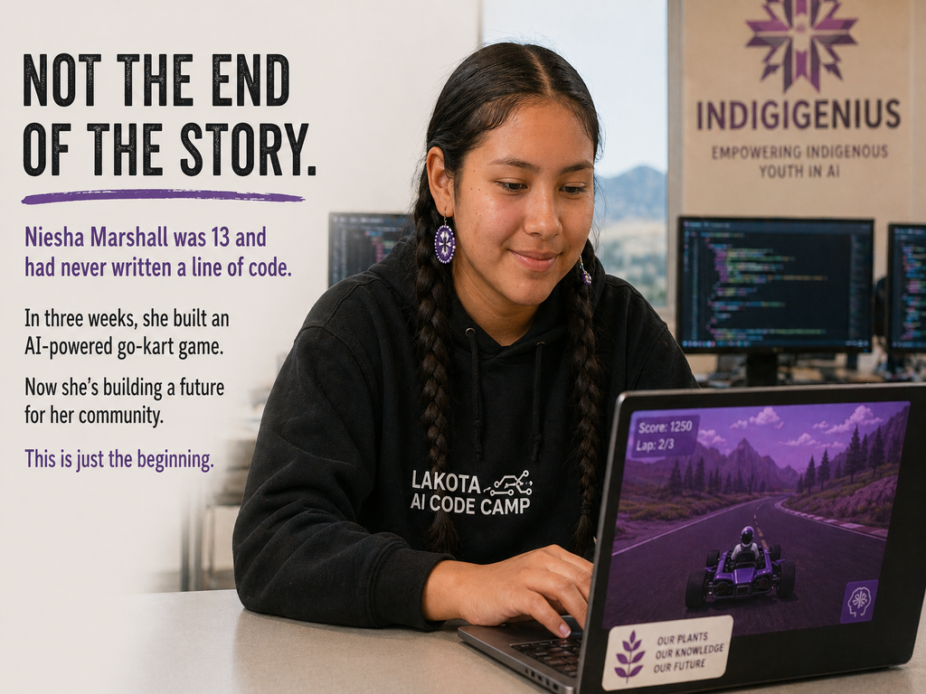 From a Year Without School to Building AI on the Reservation: Niesha Marshall's Story
